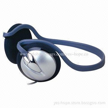 Sport MP3 Neckband Headphones with 10mW Maximum Input Power, 30mm Driver Unit